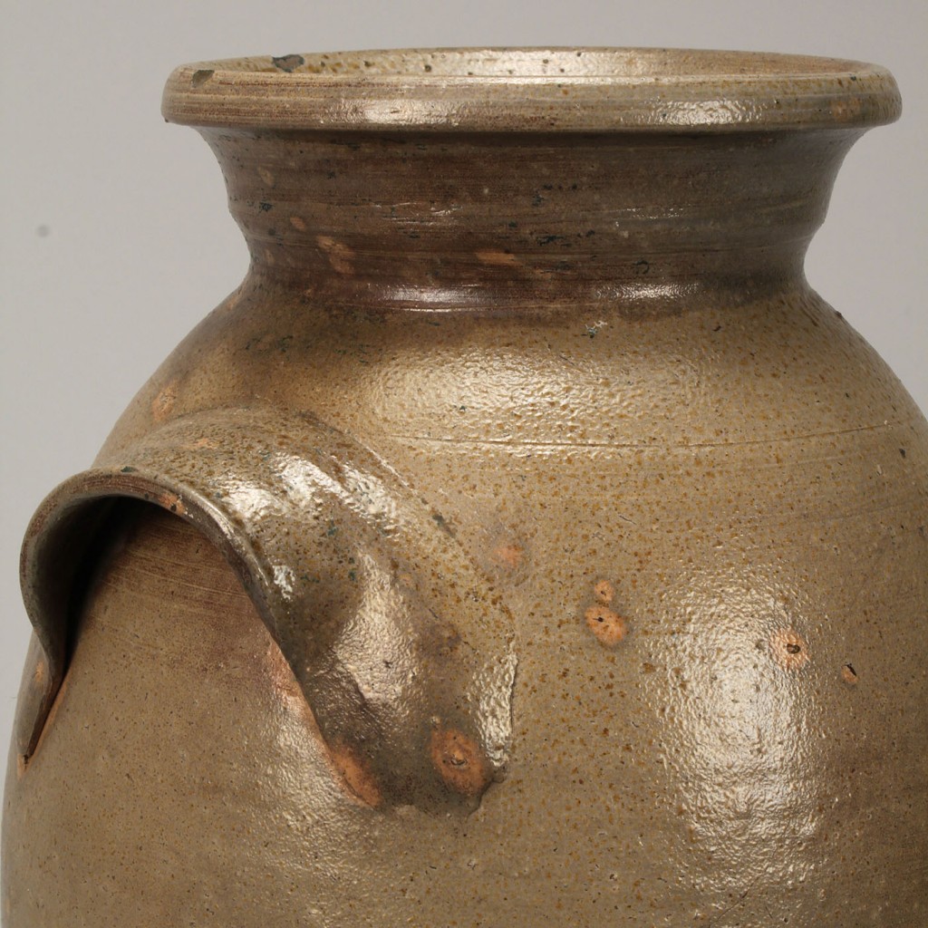 Lot 636: NC Salt-Glazed Pottery Jar, J M Yow