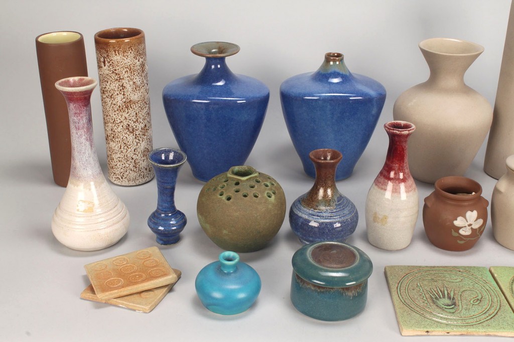 Lot 642: Group  28 Pigeon Forge Pottery Items, some signed