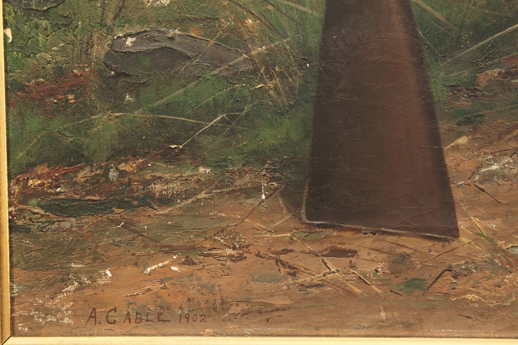 Lot 66: Large Union Civil War Portrait Oil on Canvas