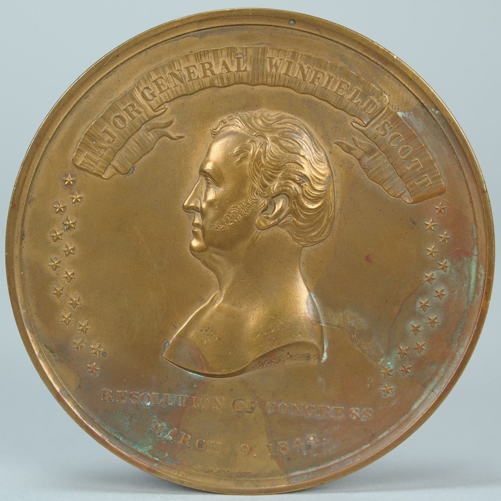 Lot 672: Major Gen. Winfield Scott bronze medal