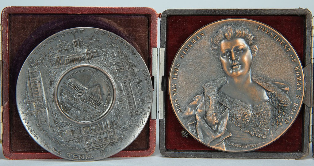 Lot 675: 2 Tennessee Exposition Commemorative Medals