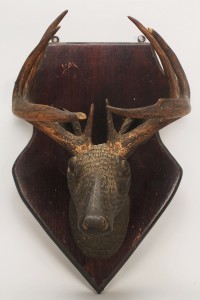 Lot 681: Black Forest Style Carved Deer Head