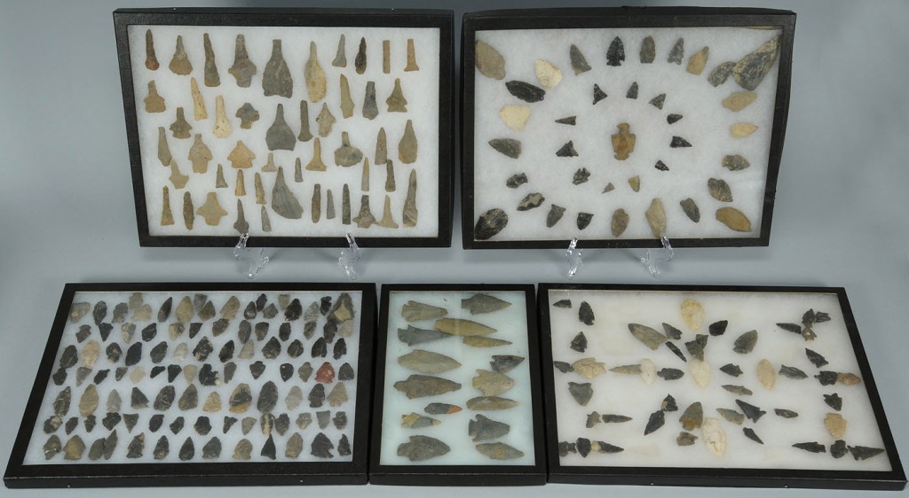 Lot 690: Cased Collection of 251 Native American Points
