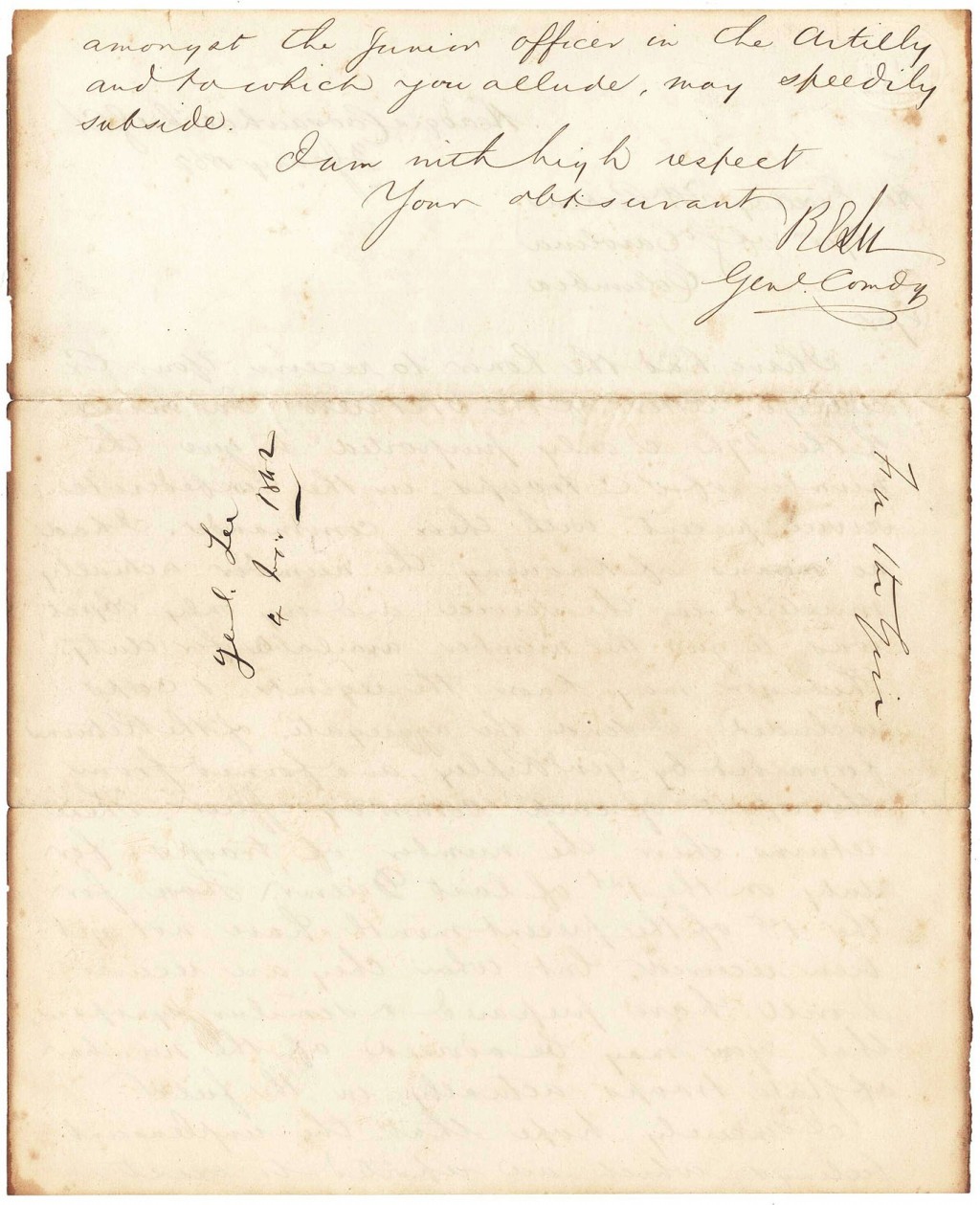Lot 70: 1862 Robert E. Lee War Signed Letter