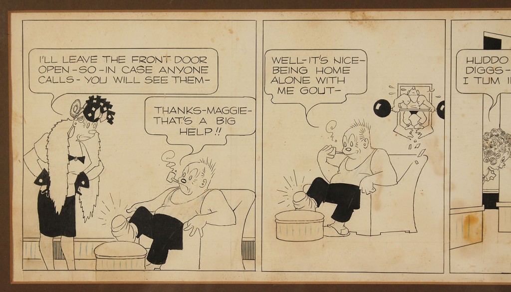 Lot 733: Framed George McManus Comic Strip