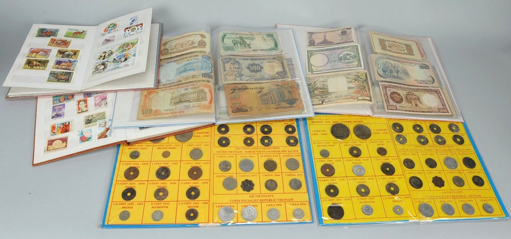 Lot 746: Vietnamese Currency & Stamp Collection