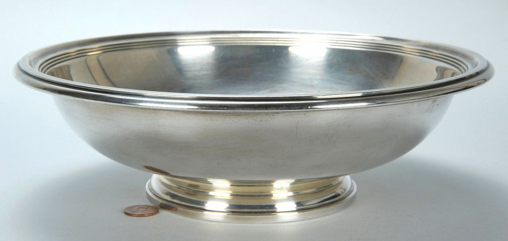 Lot 753: Gorham Sterling Silver Footed Bowl