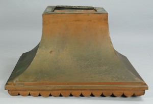 Lot 788: Large Copper Stove Hood with scalloped edge