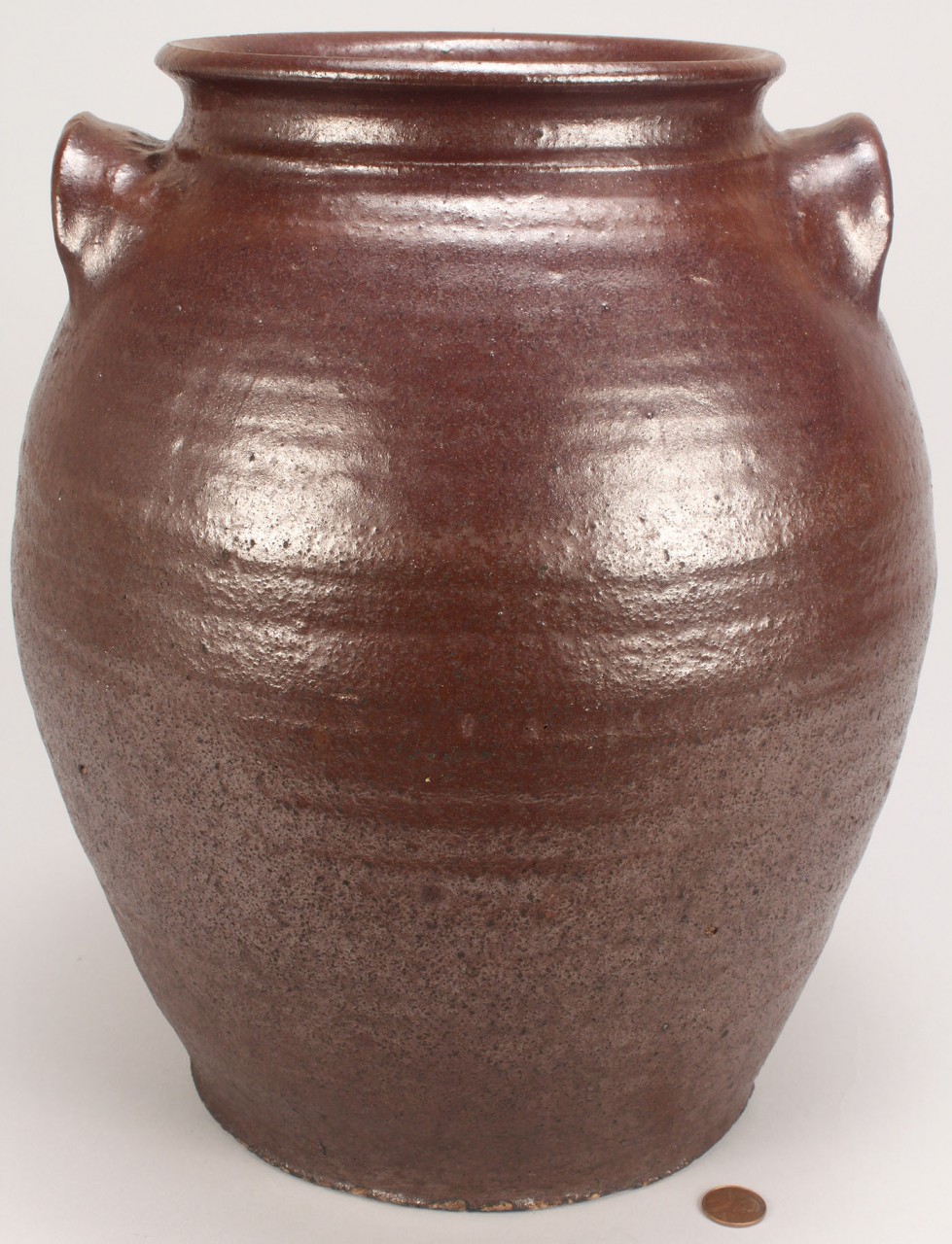 Lot 96: Large South Carolina  Alkaline Glazed Storage Jar