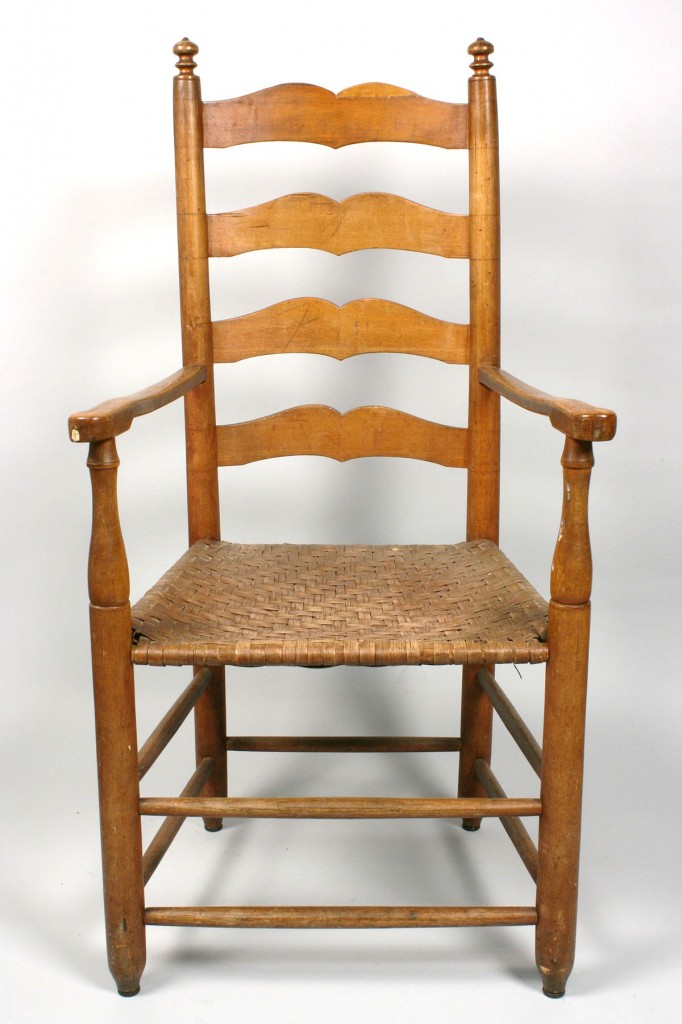Lot 101: East TN ladderback chair & childs chair