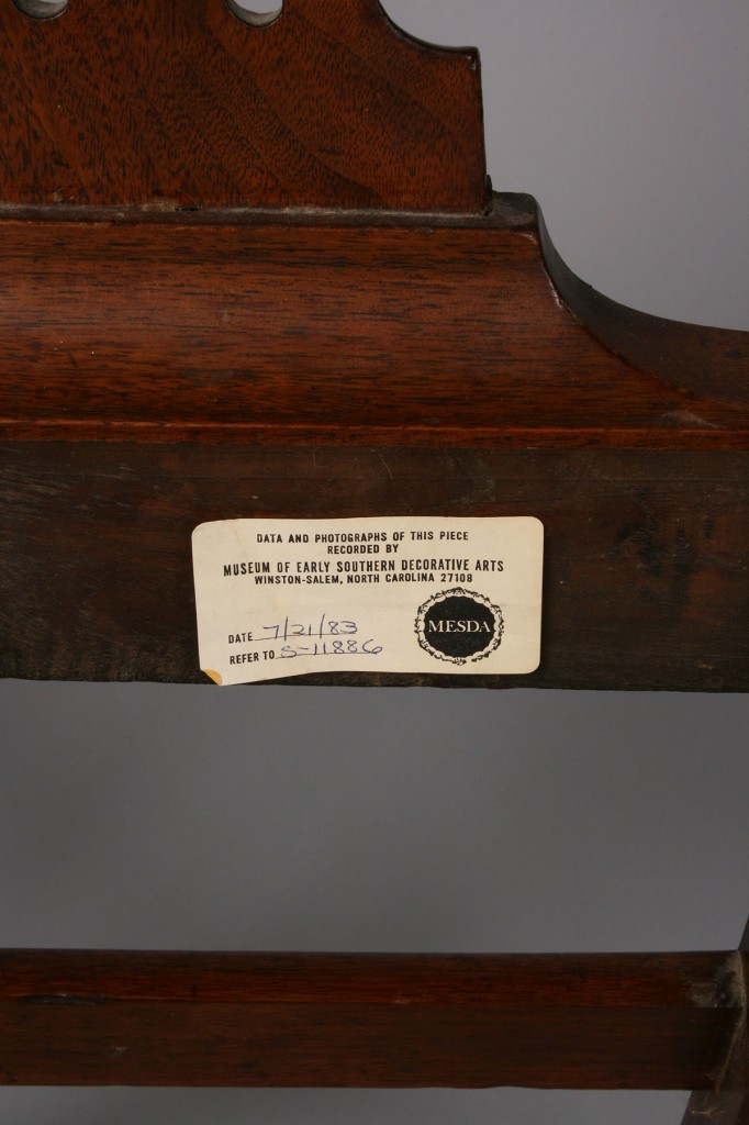 Lot 109: Pair of British  Chippendale Side Chairs w/ MESDA label