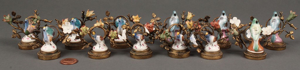 Lot 116: Set of 12 French  Place Card Holders