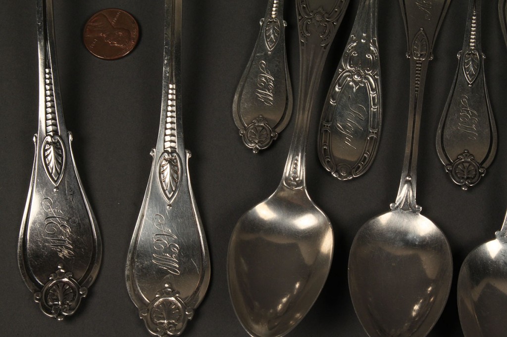 Lot 142: Assembled Lot of Sterling Spoons, 14 pieces