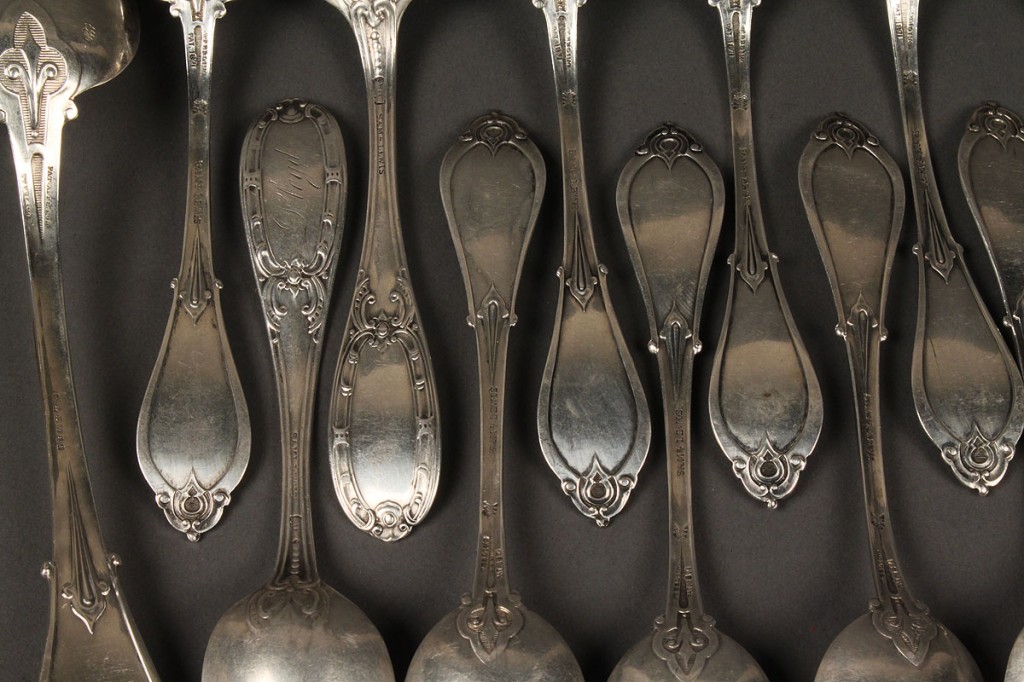 Lot 142: Assembled Lot of Sterling Spoons, 14 pieces