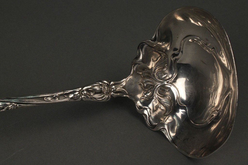 Lot 150: Wallace Art Nouveau figural Silver Ladle