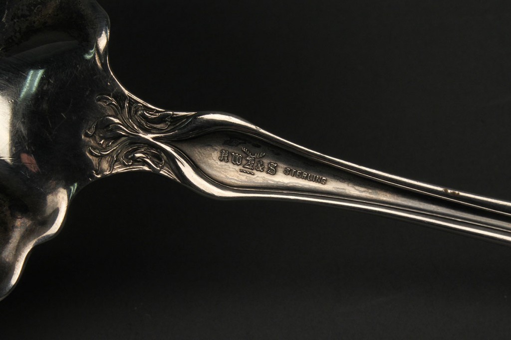 Lot 150: Wallace Art Nouveau figural Silver Ladle
