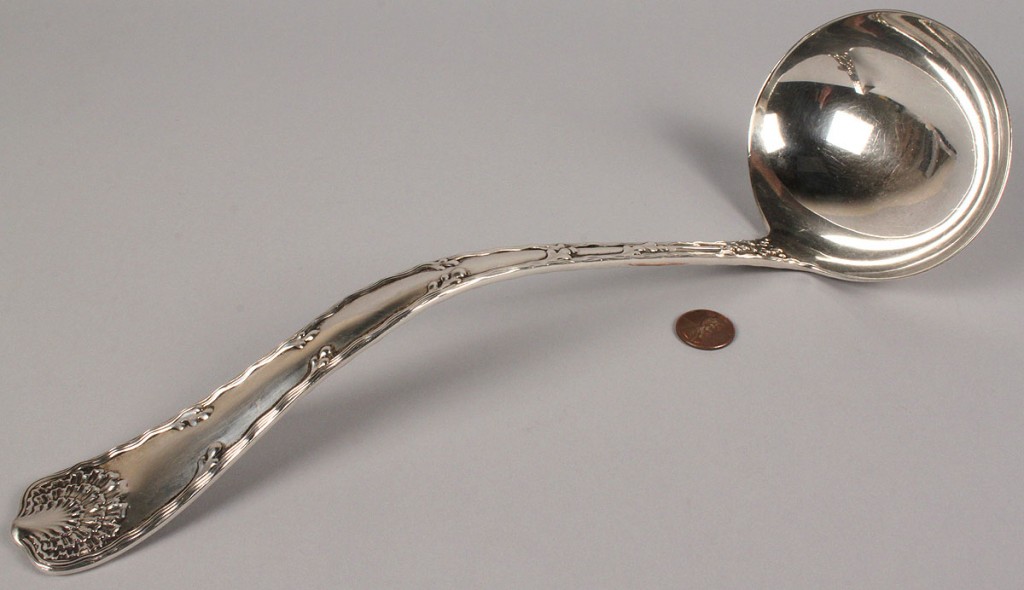 Lot 160: Tiffany & Co. Sterling Silver Ladle, Wave Edge