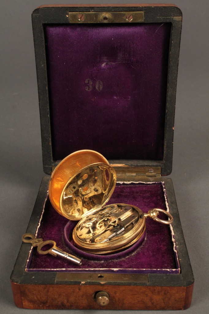 Lot 166: L. Perrelet gold pocket watch, 19th c.