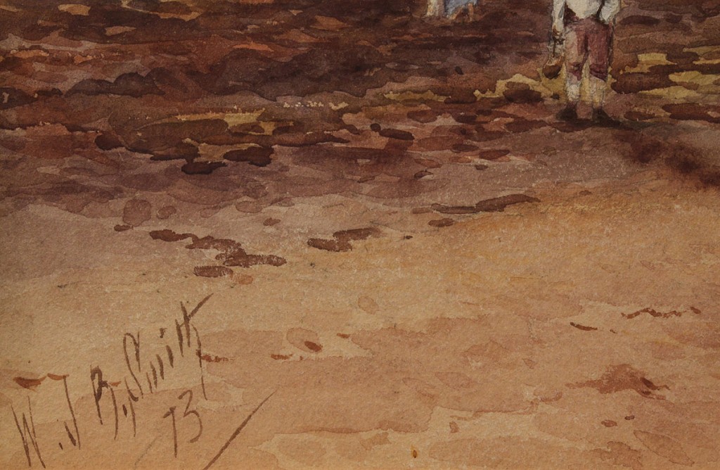Lot 219:  Watercolor seascape, Engl., 19th c. "W.J.B. Smith"