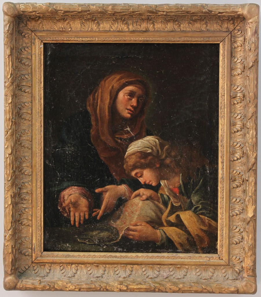 Lot 225: 18th c. Old Master Style Oil on Canvas, religious