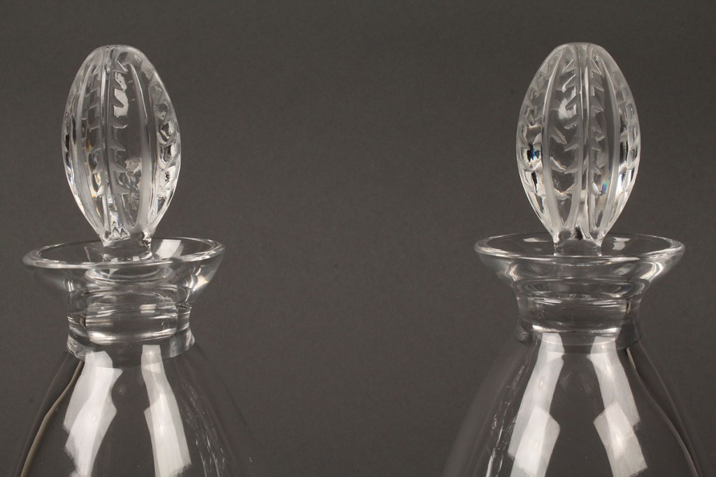 Lot 241: Pair of Lalique glass decanters