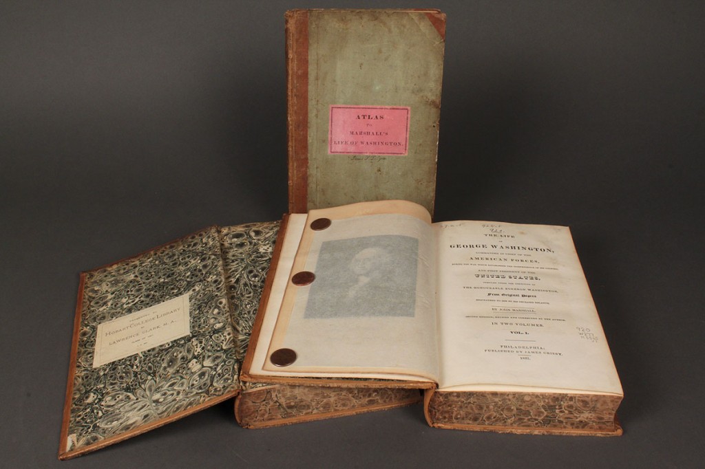 Lot 275: " The Life of George Washington " Books & Atlas, 3 items