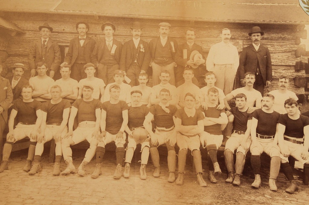 Lot 283: 1897 Brooklyn, NY Team Football  Photo