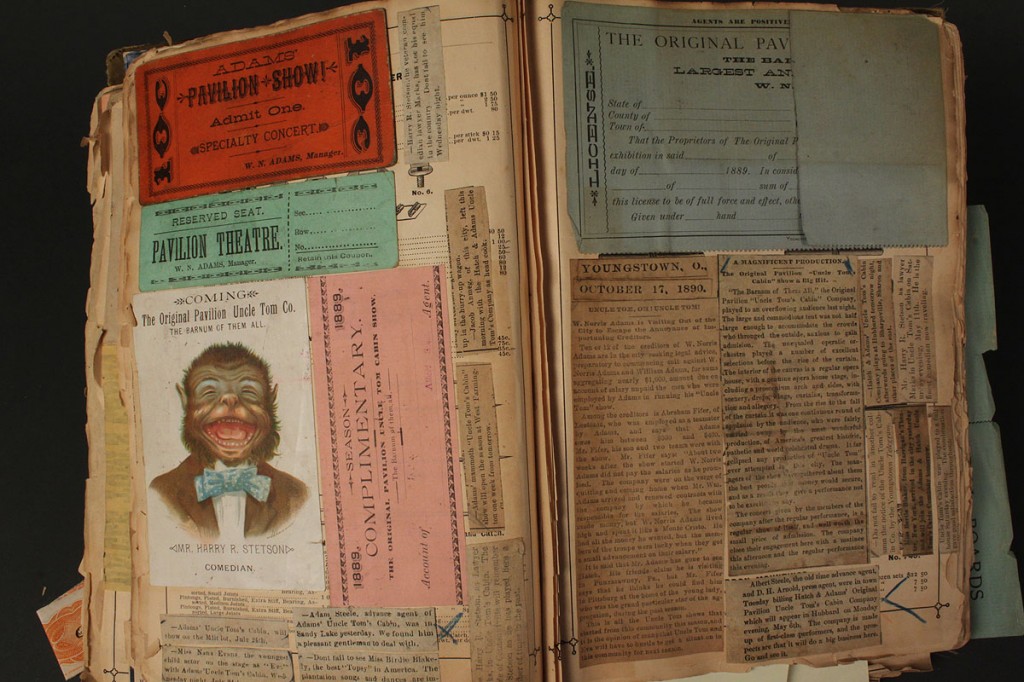 Lot 284:  1882 Uncle Tom's Cabin ephemera incl. broadsides, ticket receipts