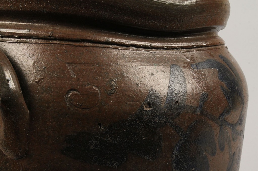 Lot 288: Southwest, VA Stoneware Pottery jug, Cobalt Dec