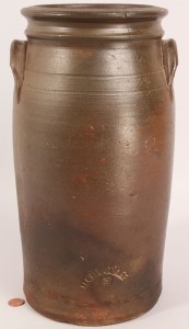 Lot 290: East Tennessee William Grindstaff stamped jar