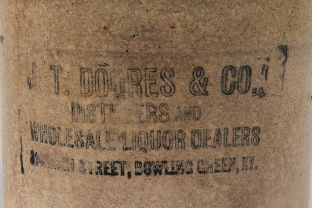 Lot 298: Kentucky Whiskey Jug, J T Doores & Co.