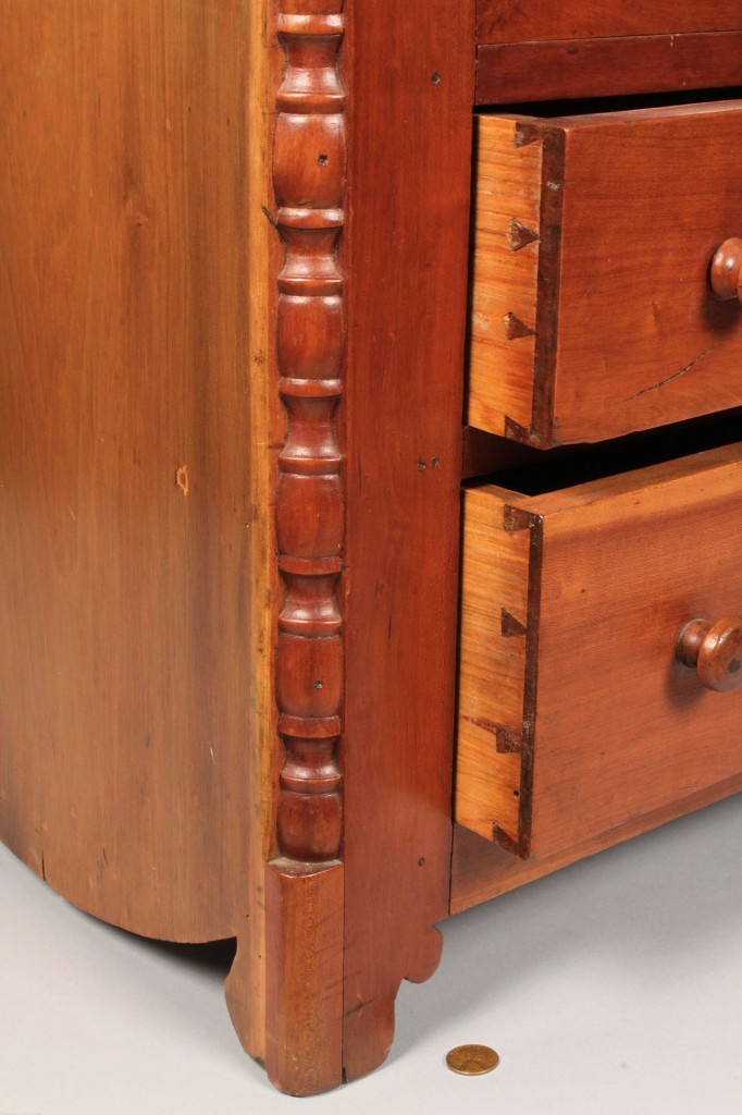 Lot 307: East TN Miniature Cherry Chest of Drawers