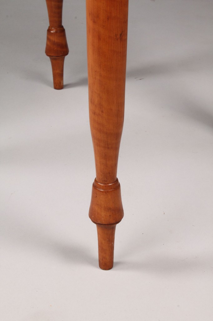 Lot 321:  Tiger Maple one drawer stand