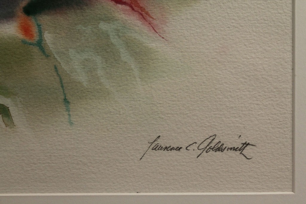 Lot 363: Lawrence Goldsmith Abstract Watercolor