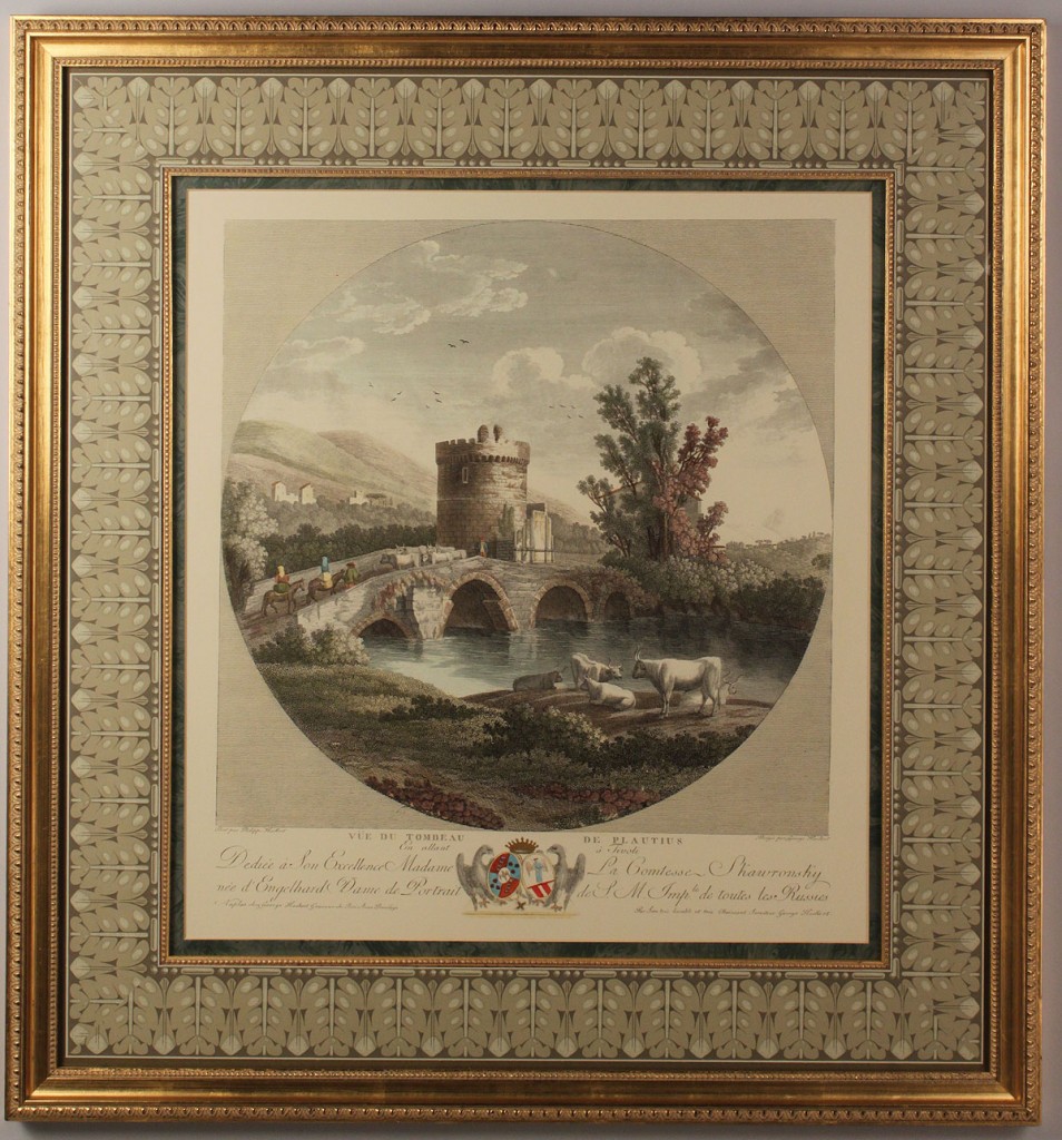 Lot 368: Pair of colored engravings after Phillippe Hackert