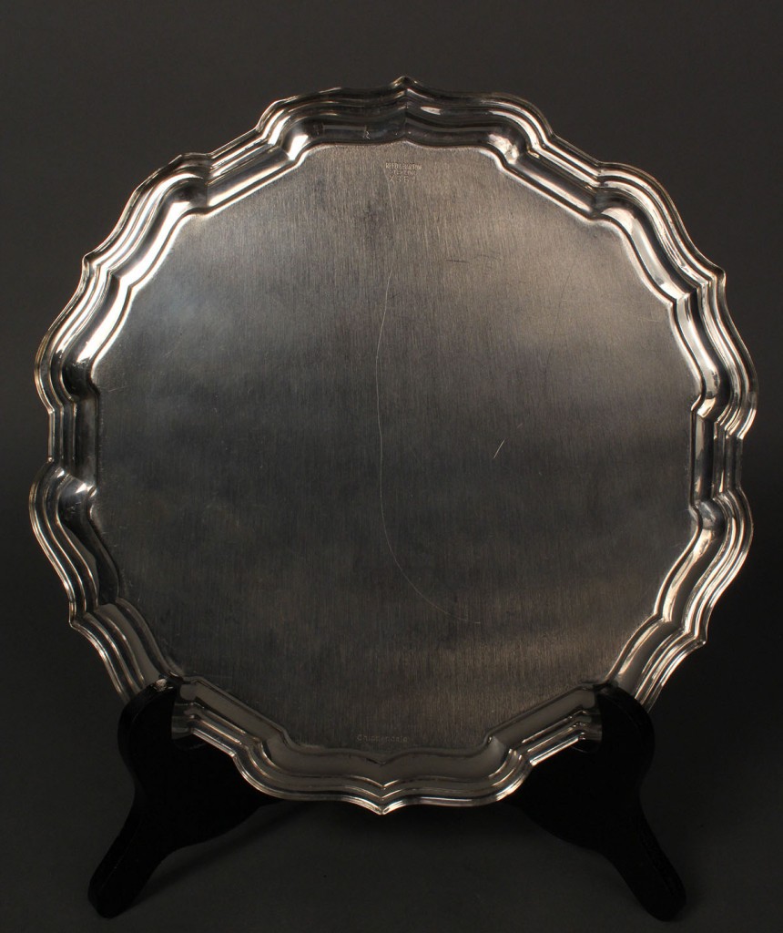 Lot 395: Reed & Barton Sterling Golf Trophy Tray