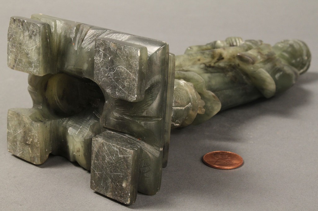 Lot 420: Chinese Carved Jade or Soapstone Figure