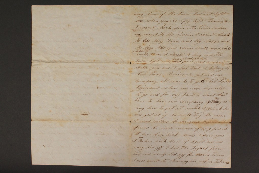 Lot 42: Lot of 10 East TN Civil War letters & documents
