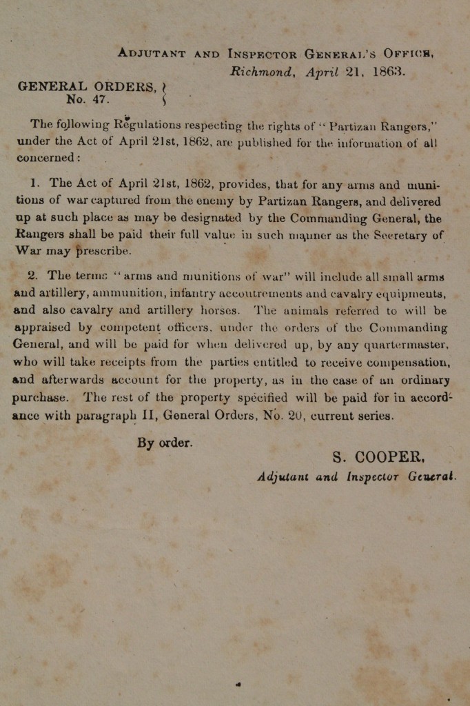 Lot 451: Lot of 3 General Orders (2 Confederate)