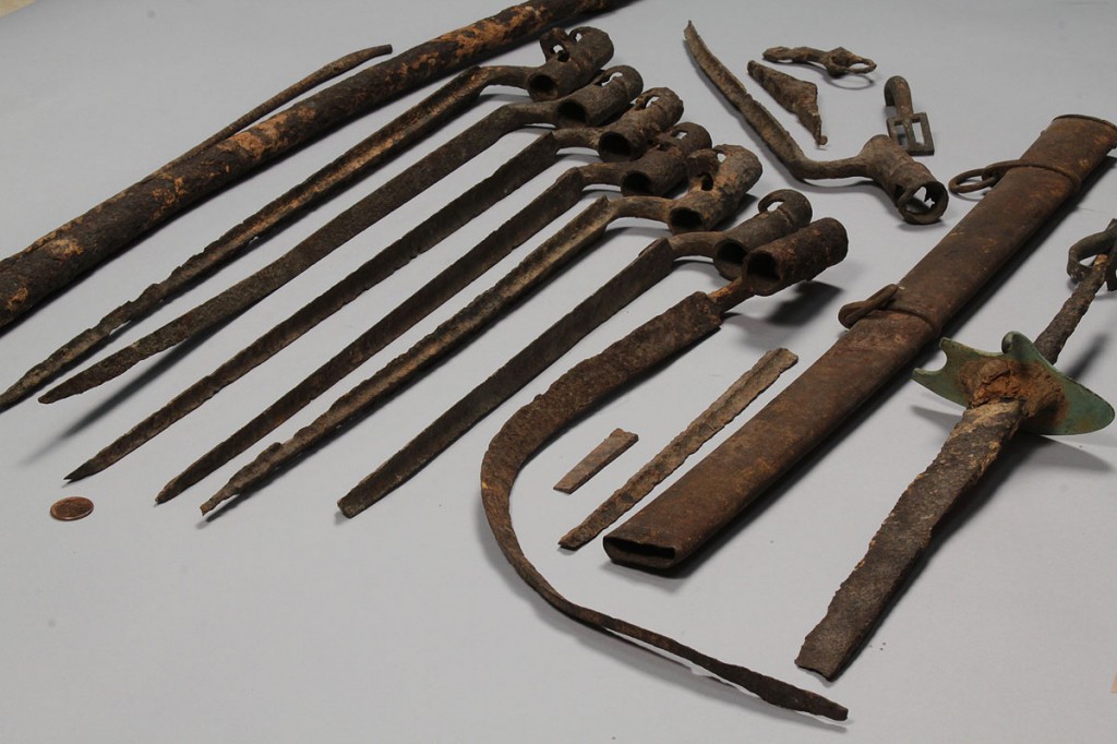 Lot 460: Lot of Excavated Civil War weapons