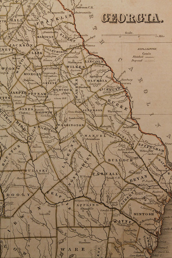 Lot 463: Grouping of Early 19th century Southern Maps includ. TN, GA, 6 total