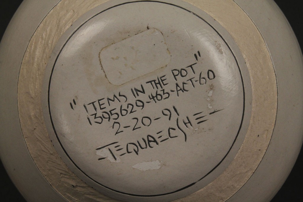 Lot 497: Lot of 2 Tequaecshe Medicine Man Pottery Jars