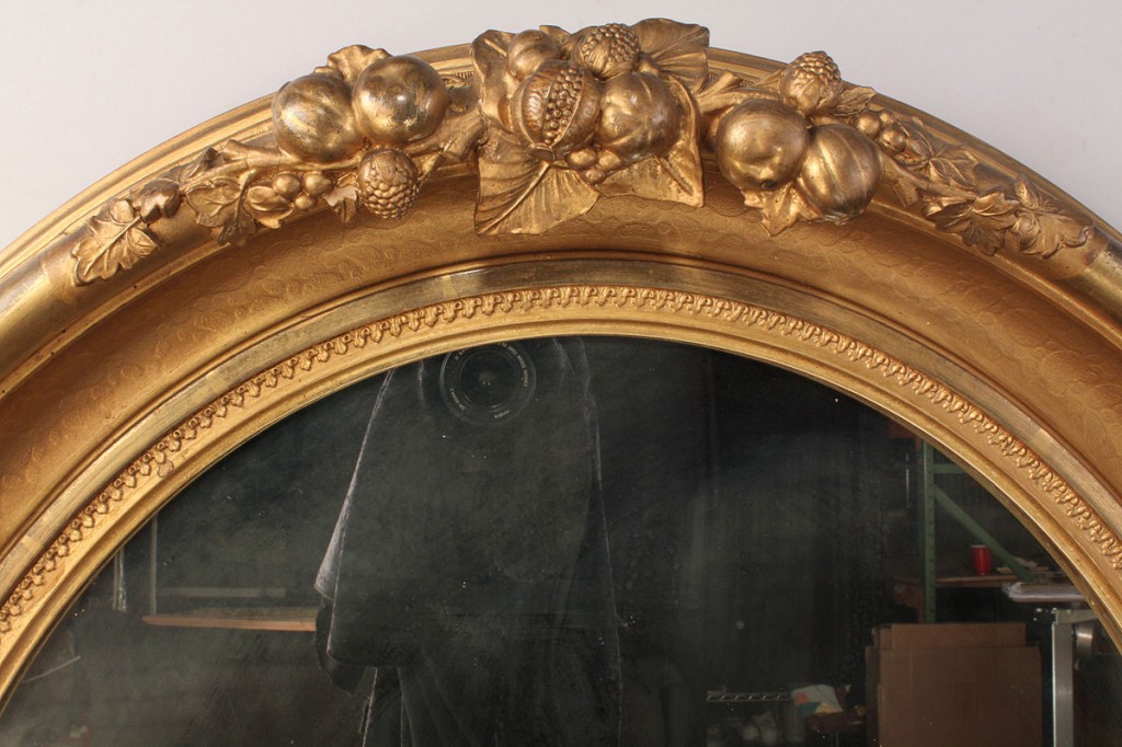 Lot 516: Gilt Carved Victorian Mirror