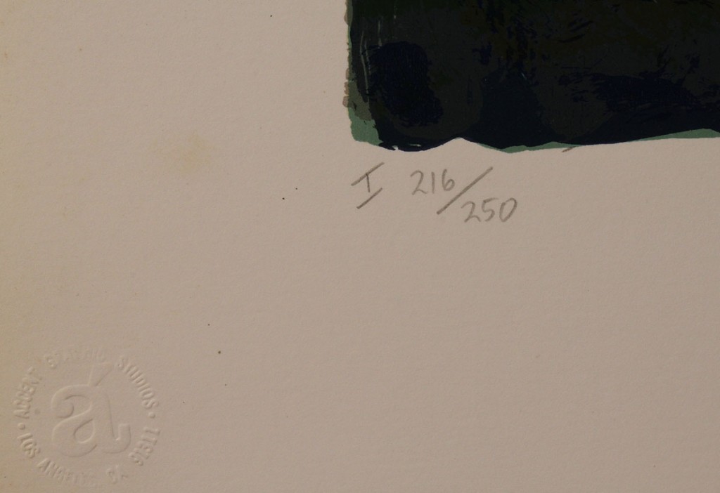 Lot 529: Anthony Quinn Self-Portrait Serigraph