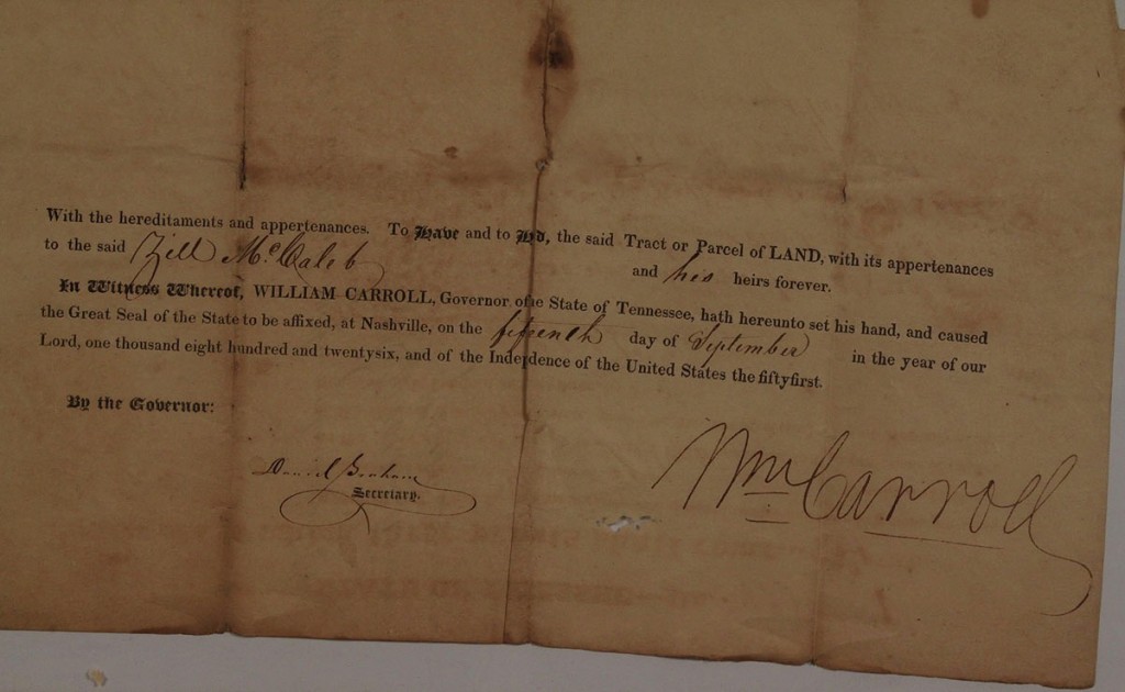 Lot 52: 1826 TN Governor Signed Document & Horse Dealer's Guide