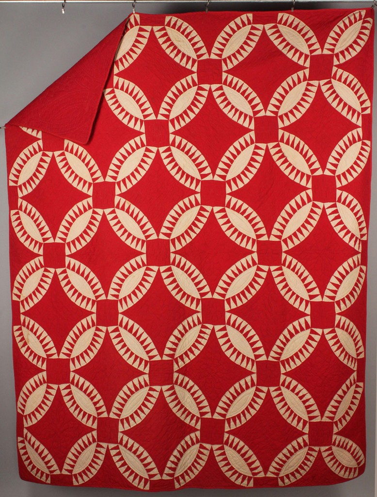 Lot 556: East Tennessee Pieced Red & White Quilt