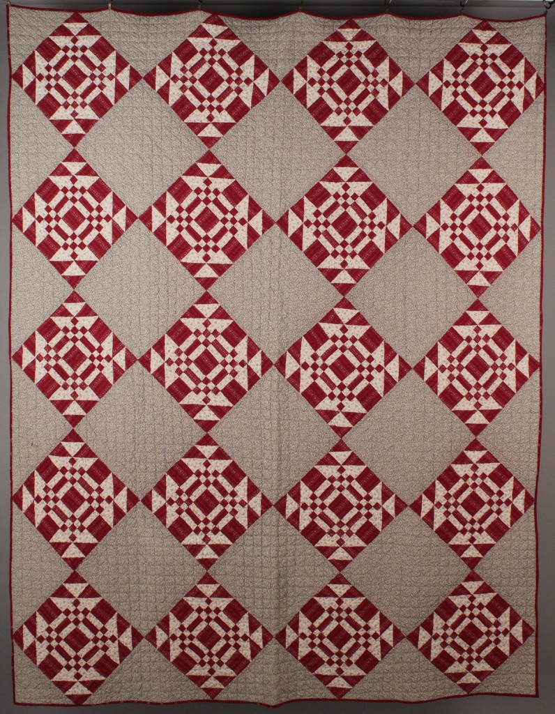 Lot 557: Lot of 2 East TN Pieced Quilts, Geometric Designs