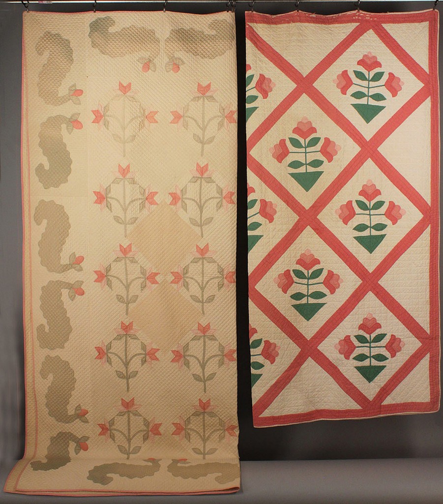 Lot 561: Lot of 2 Tennessee Pieced Floral Quilts
