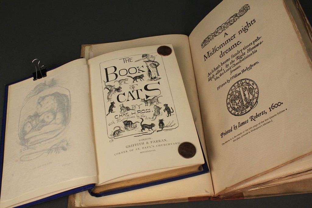 Lot 567: Lot of 2 Rare books: The Book of Cats & Shakespeare's Midsummer Night's Dream