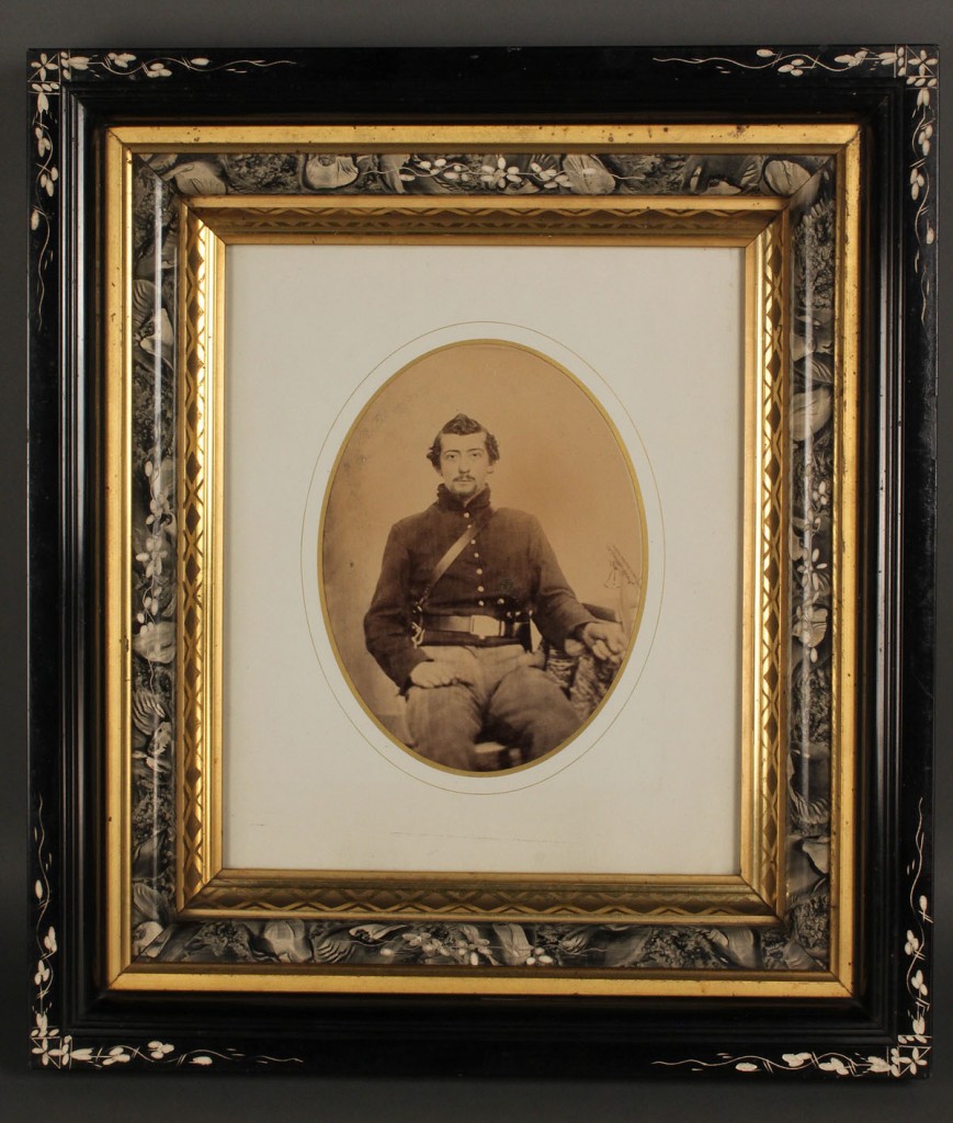 Lot 56: Albumen Image of Civil War Soldier